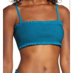 Chelsea28 Smocked Bandeau Bikini Top